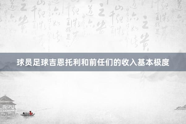 球员足球吉恩托利和前任们的收入基本极度