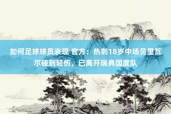 如何足球球员表现 官方：热刺18岁中场贝里瓦尔碰到轻伤，已离开瑞典国度队