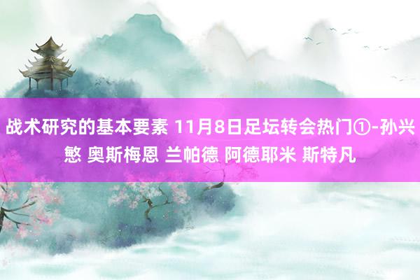 战术研究的基本要素 11月8日足坛转会热门①-孙兴慜 奥斯梅恩 兰帕德 阿德耶米 斯特凡