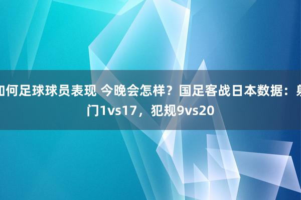 如何足球球员表现 今晚会怎样？国足客战日本数据：射门1vs17，犯规9vs20