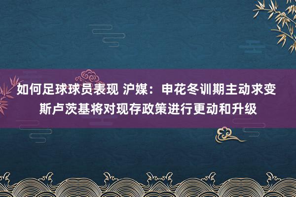 如何足球球员表现 沪媒：申花冬训期主动求变 斯卢茨基将对现存政策进行更动和升级