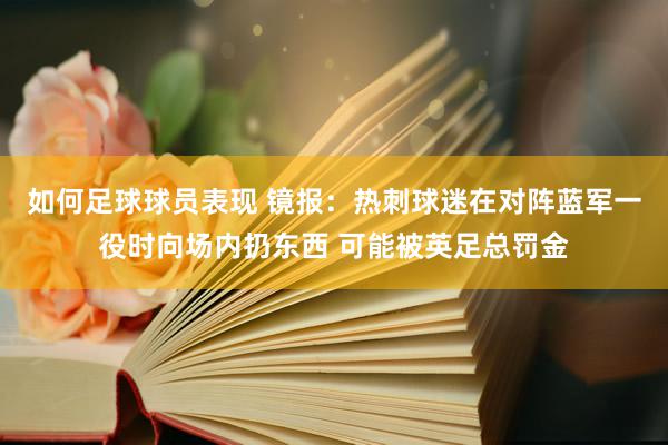 如何足球球员表现 镜报：热刺球迷在对阵蓝军一役时向场内扔东西 可能被英足总罚金