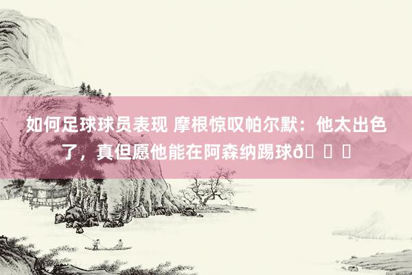 如何足球球员表现 摩根惊叹帕尔默：他太出色了，真但愿他能在阿森纳踢球👍